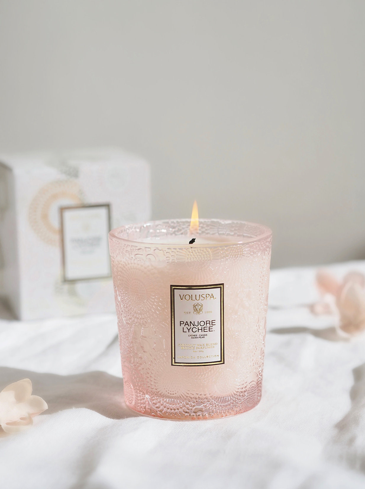 Panjore Lychee Classic Boxed Candle - The Cross Decor & Design