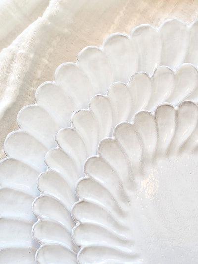 Astier De Villate | Peggy Scalloped Edge Plates - The Cross Decor & Design