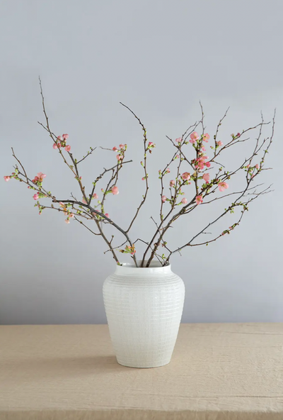 Willow White Glazed Vase - The Cross Decor & Design