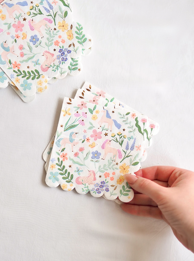 Meadow Unicorns Napkins - The Cross Decor & Design