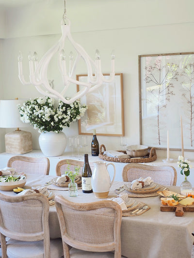 Natural Linen Tablecloth - The Cross Decor & Design