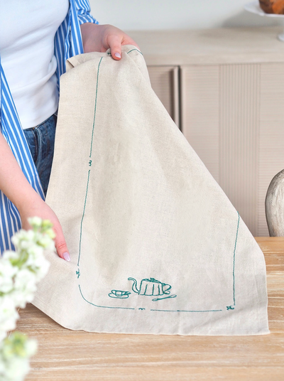 Teapot & Teacup Tea Towel