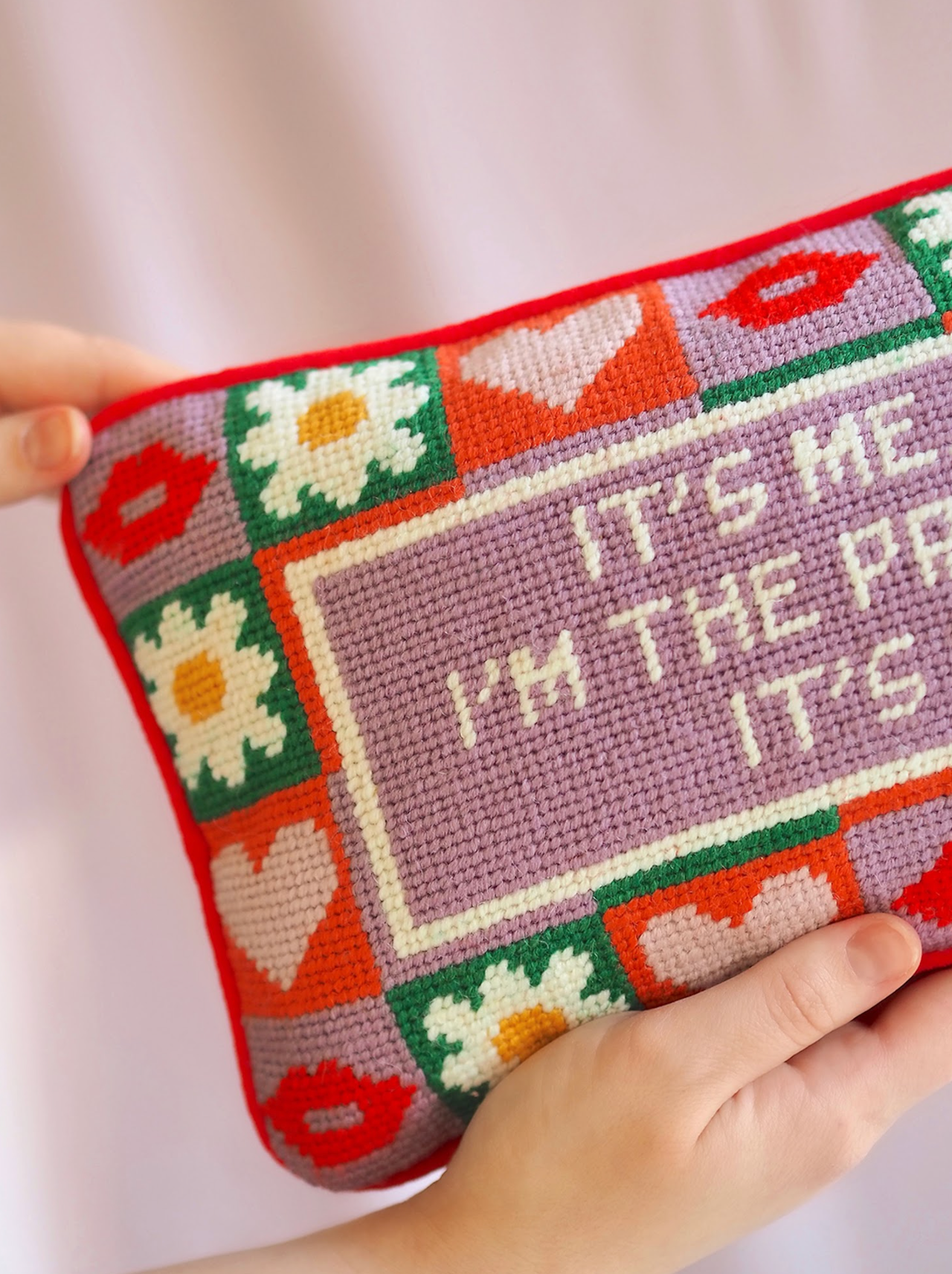 It's Me Needlepoint Pillow 8x14 - The Cross Decor & Design