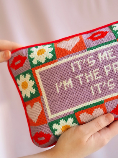 It's Me Needlepoint Pillow 8x14 - The Cross Decor & Design