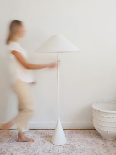 Zealous White Floor Lamp - The Cross Decor & Design