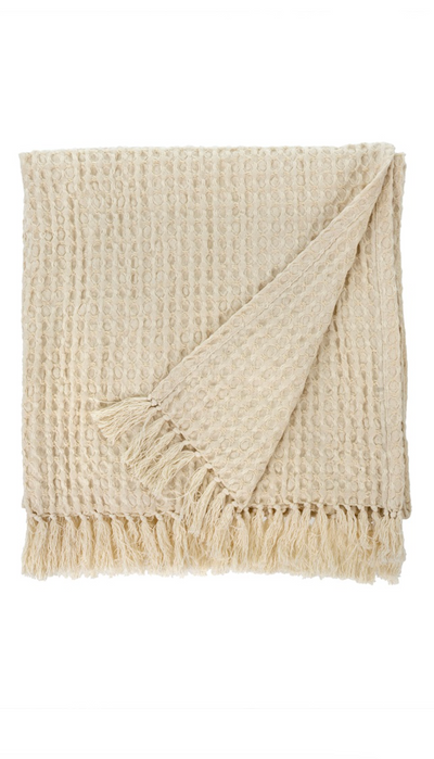 Natural Waffle Bath Towel