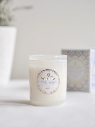 Mountain Lavender & Chamomile Classic Boxed Candle - The Cross Decor & Design