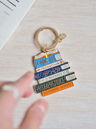 Book Club Enamel Keychain - The Cross Decor & Design