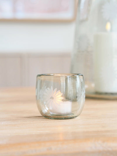 Daisy Glass Tealight Votive