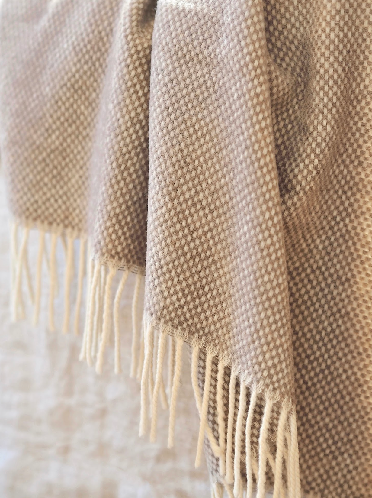 Juno Taupe Cashmere Throw - The Cross Decor & Design