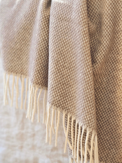 Juno Taupe Cashmere Throw - The Cross Decor & Design