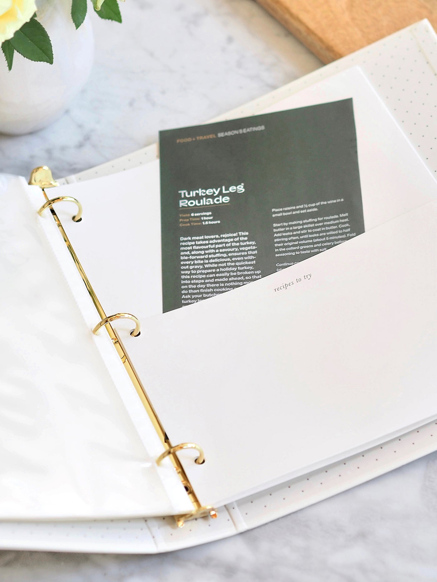 Polka Dot Recipe Binder - The Cross Decor & Design