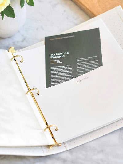 Polka Dot Recipe Binder - The Cross Decor & Design