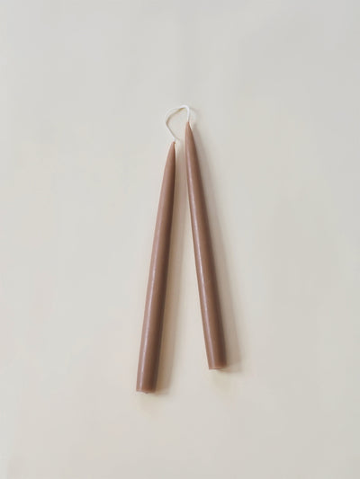 Twilight Nougat Taper Candle Set 12"
