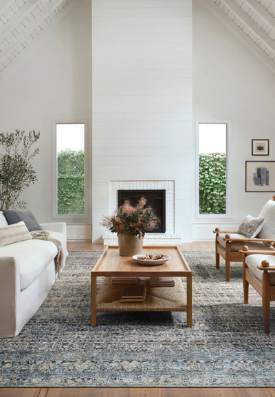 Billie Denim & Blush Rug - The Cross Decor & Design