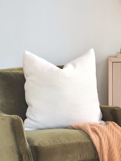 Anika Cream Pillow Knife Edge | 22x22