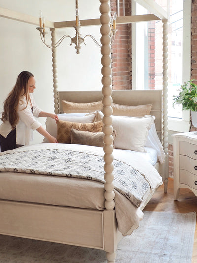 Winfleur Marigold Graphite Coverlet