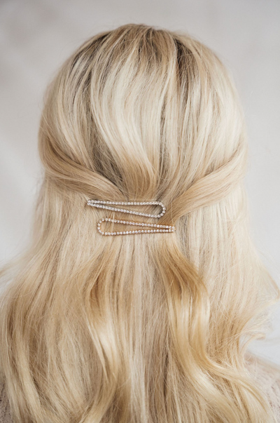 Rhinestone Drop Bobby Pin 4pc Set - The Cross Decor & Design