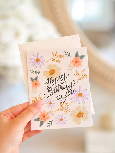 Flourish Birthday Card - The Cross Decor & Design
