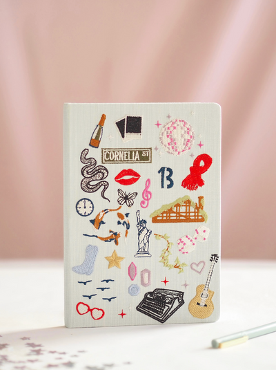 Embroidered Taylor Swift Hardcover Notebook - The Cross Decor & Design