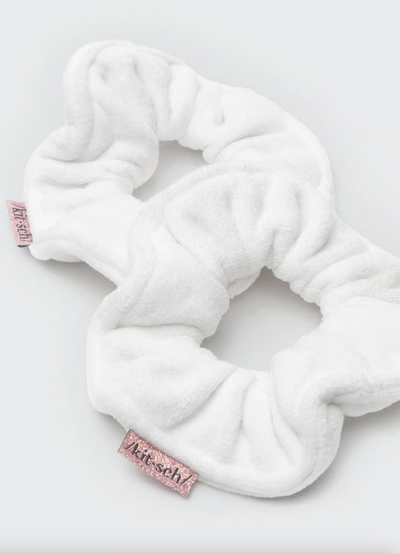 White Towel Scrunchies 2pc - The Cross Decor & Design