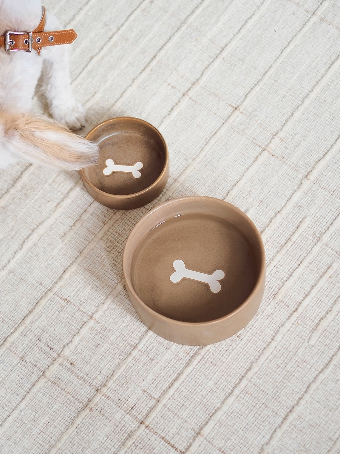 Bonely Brown Pet Bowls - The Cross Decor & Design
