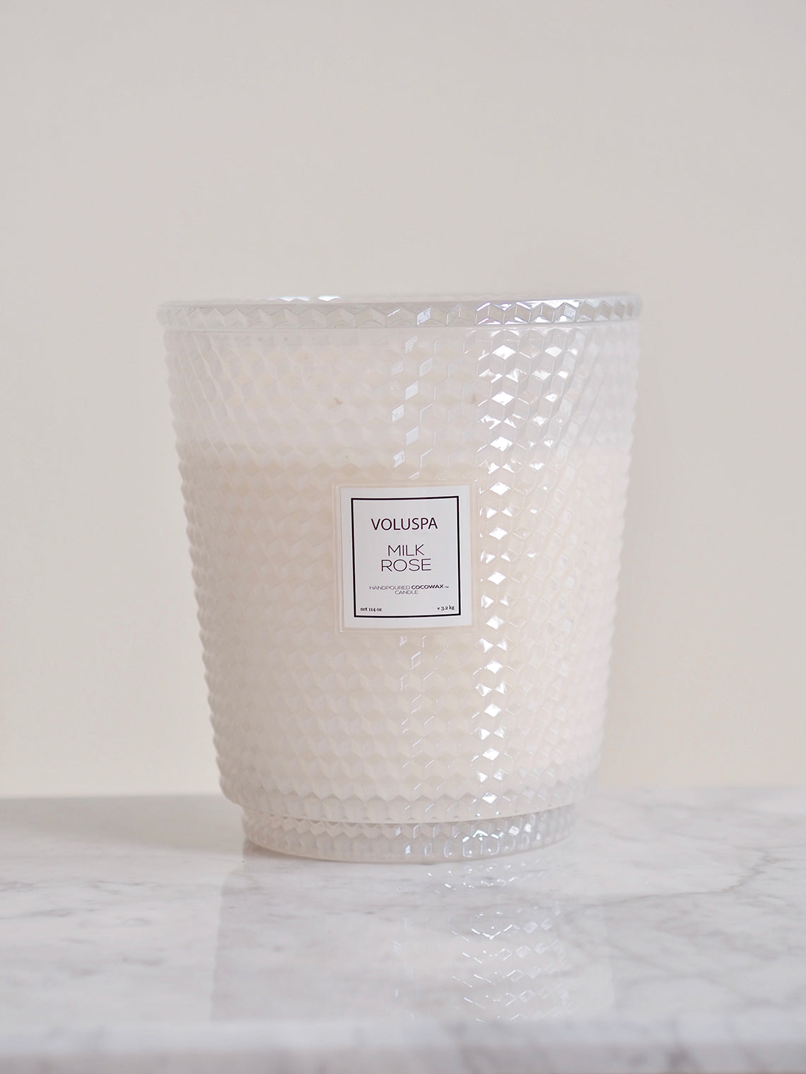 Milk Rose 5 Wick Hearth Candle