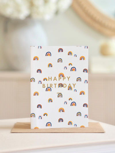 Rainbows Happy Birthday Card - The Cross Decor & Design