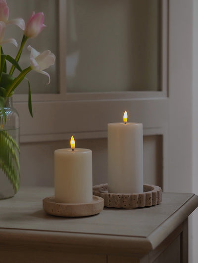 Battery Operated Sand Pillar Candle