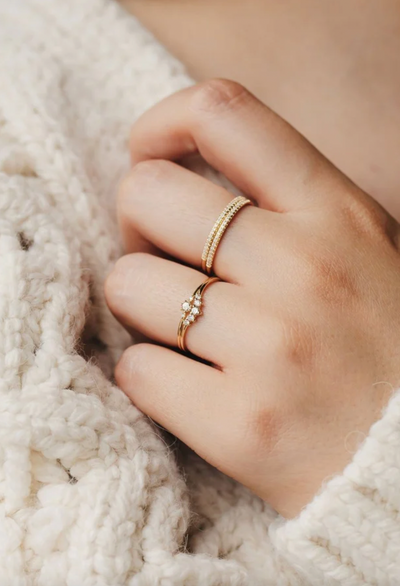 Endalaus "1" Ring | 14K Gold - The Cross Decor & Design