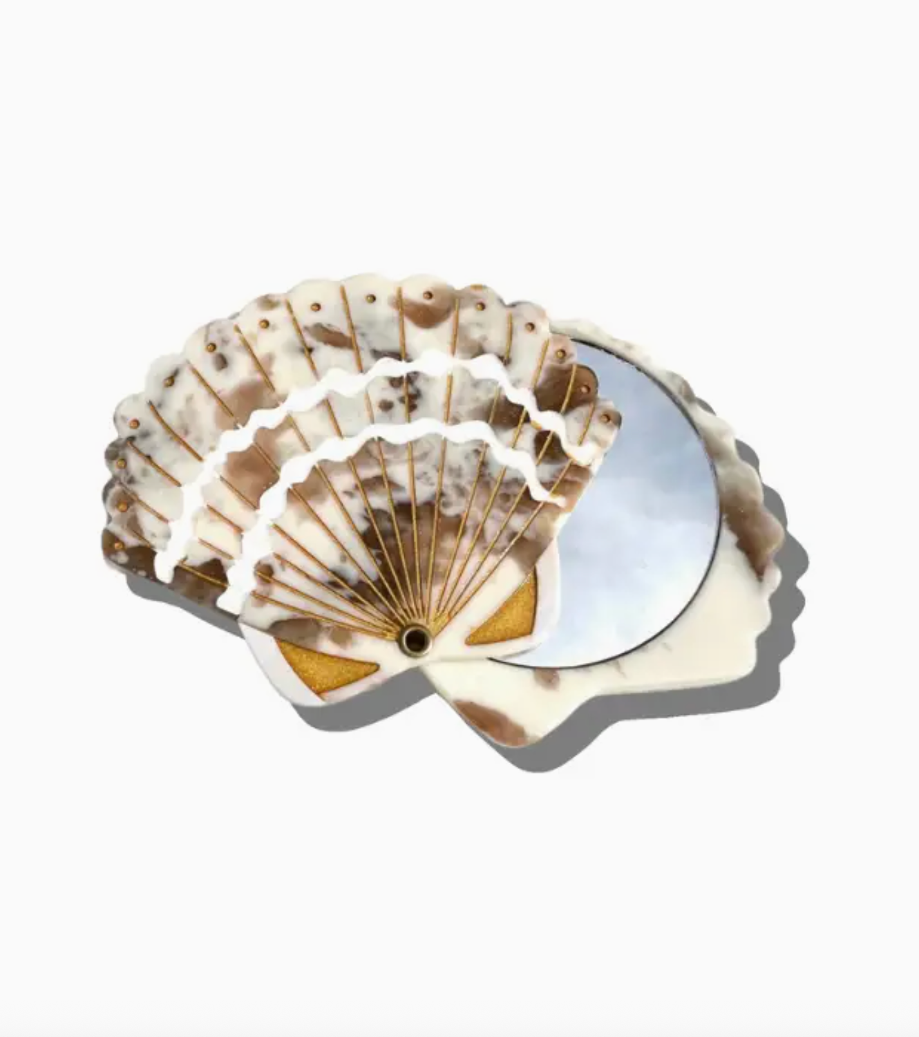 Seashell Compact Mirror