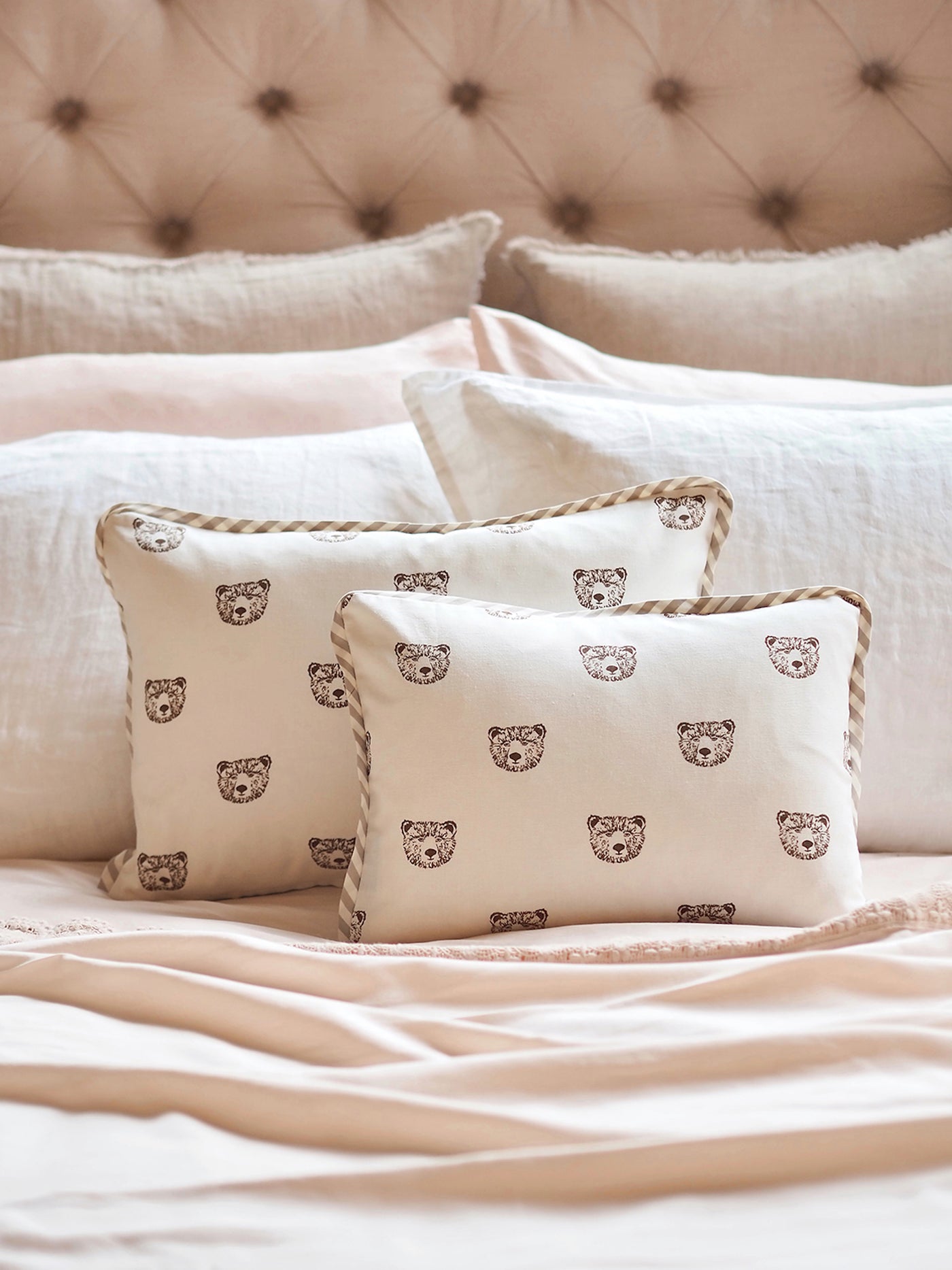 Bear White Pillow - The Cross Decor & Design