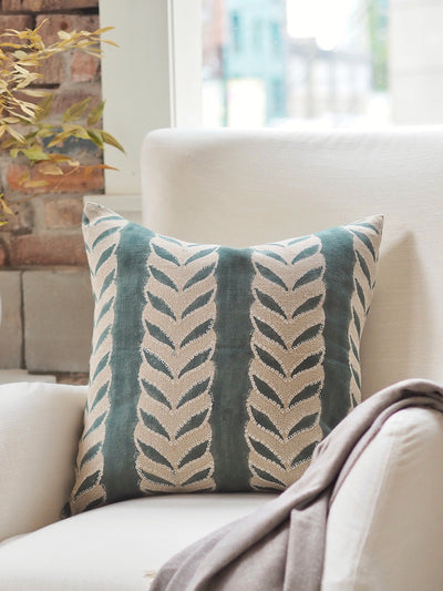 Claire Teal Pillow | 22x22