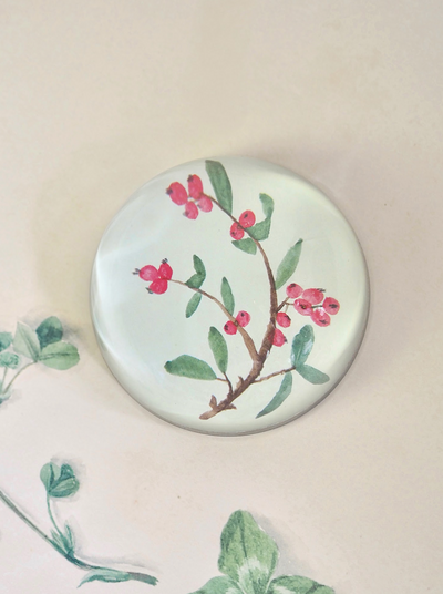 Painted Berry Dome Paperweight - The Cross Decor & Design