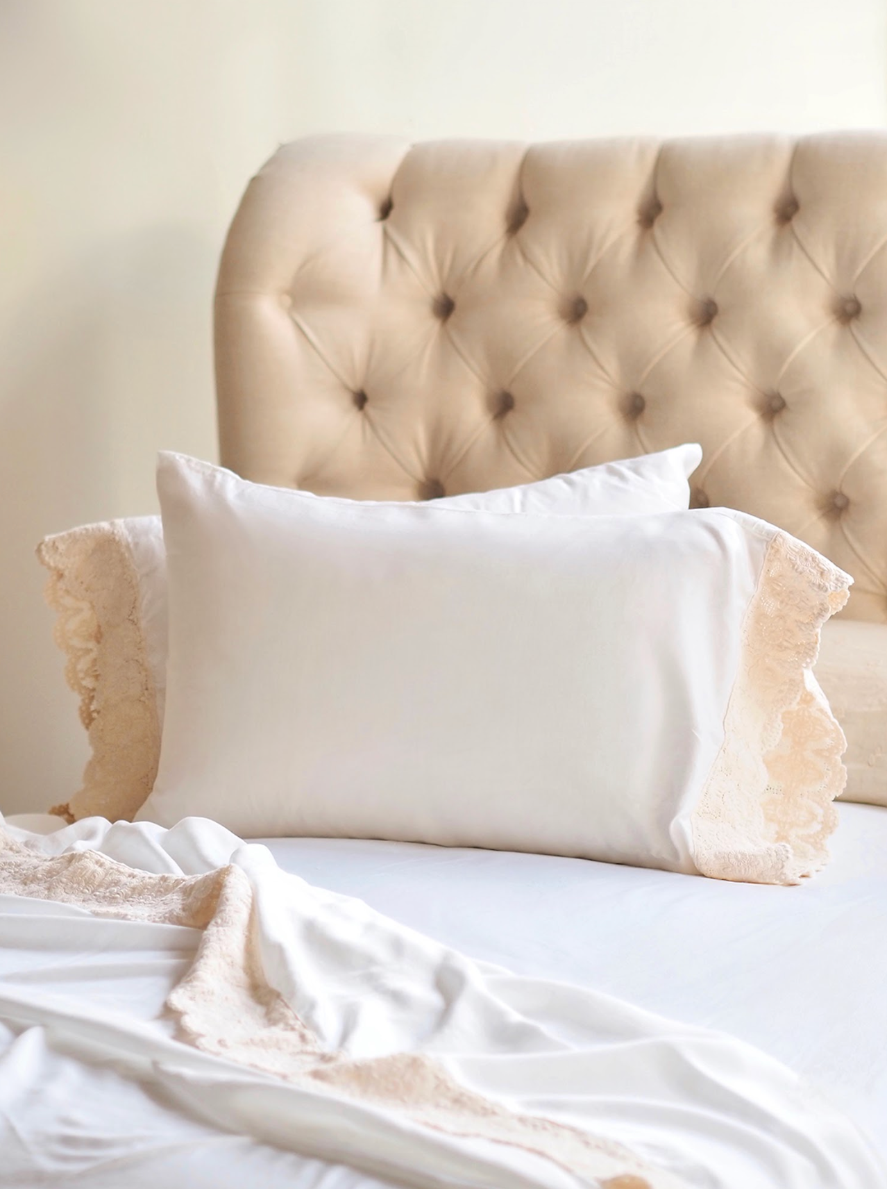 Madera Luxe White Donella Lace Bedding - The Cross Decor & Design