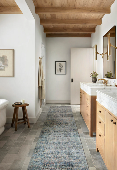 Billie Denim & Blush Rug - The Cross Decor & Design