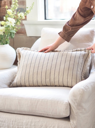 Henry Stripe Pillow | 16x24 - The Cross Decor & Design
