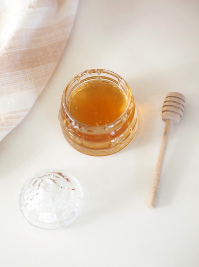 Glass Beehive Honey Pot w/ Dipper - The Cross Decor & Design
