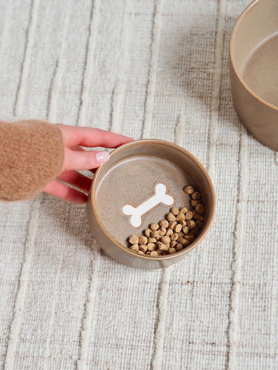 Bonely Brown Pet Bowls - The Cross Decor & Design