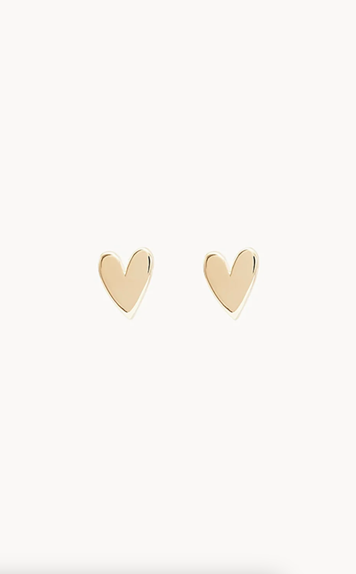 Everyday Little Lovely Heart Studs | 14K Gold - The Cross Decor & Design