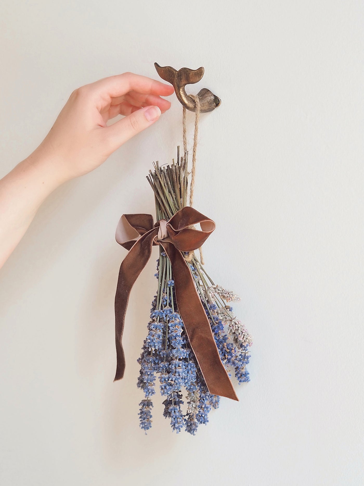Gold Whale Tail Wall Hook