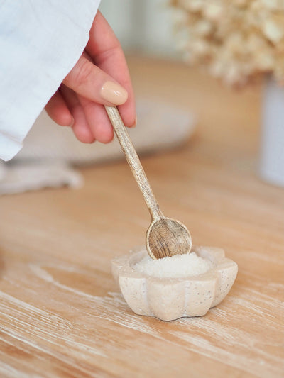Round Wooden Salt Spoon - The Cross Decor & Design