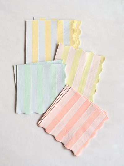 Pastel Stripe Napkins - The Cross Decor & Design