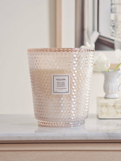 Rose Coloured Glasses 5 Wick Hearth Candle - The Cross Decor & Design