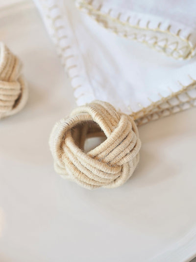 Jute Braided Napkin Ring - The Cross Decor & Design