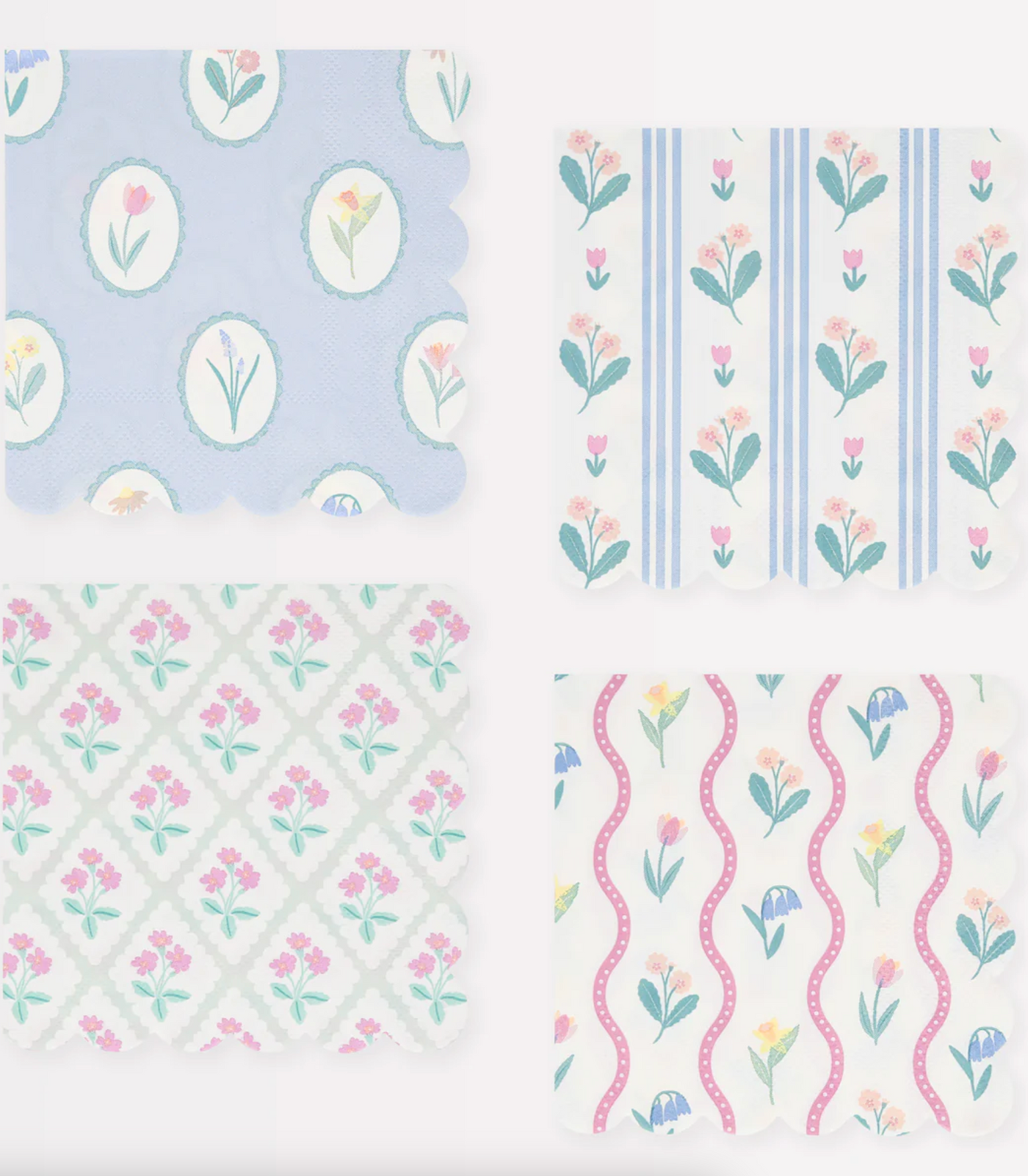 Flower Pattern Napkins - The Cross Decor & Design