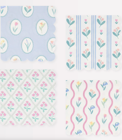 Flower Pattern Napkins - The Cross Decor & Design