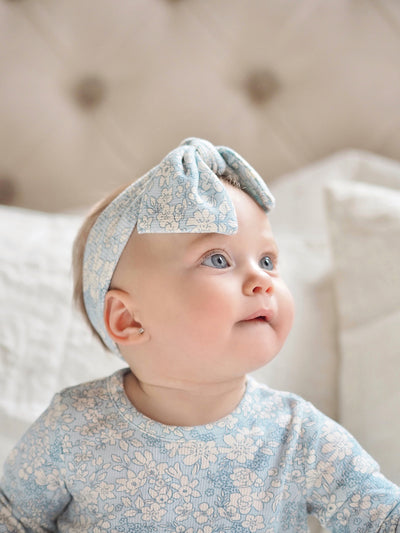 Blue Meadow Floral Headband 0-12M
