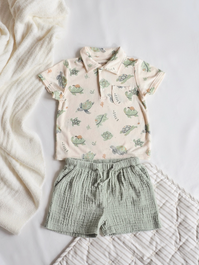 Sea Turtles Polo Shirt And Short - The Cross Decor & Design