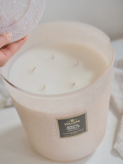 Santal Vanille 5 Wick Hearth Candle - The Cross Decor & Design